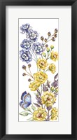 Framed Wildflower Stem panel VI