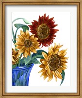 Framed China Sunflowers I