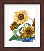 Framed 'China Sunflowers II' border=