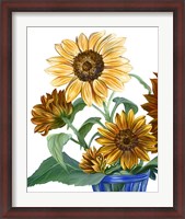 Framed China Sunflowers II