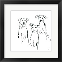 Framed Lovable Mutts I