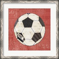 Framed Play Ball III Red