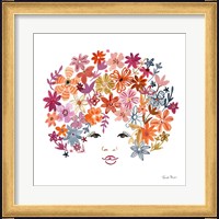 Framed 'Floral Beauties I' border=