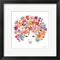 Framed 'Floral Beauties I' border=