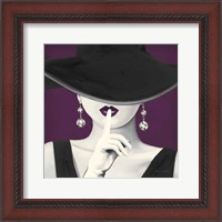 Framed Haute Chapeau Purple I v2
