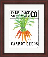 Framed Kitchen Garden Seed Packet IV