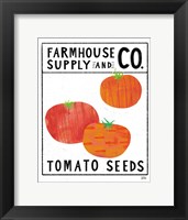 Framed Kitchen Garden Seed Packet III