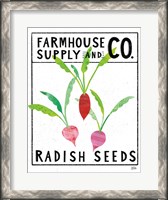 Framed Kitchen Garden Seed Packet I