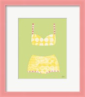 Framed 'Bathing Beauties I Pastel' border=