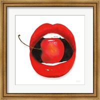 Framed Cherry Lips