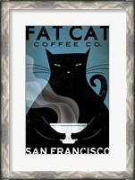 Framed Cat Coffee