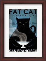 Framed Cat Coffee