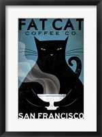 Framed Cat Coffee