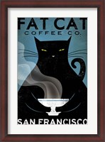 Framed Cat Coffee