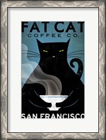 Framed Cat Coffee