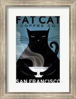 Framed Cat Coffee