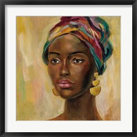 African Face II Framed Print