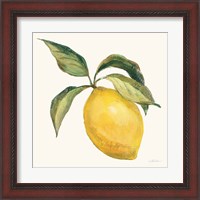 Framed 'Le Citron on Cream' border=