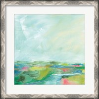 Framed Colorful Horizon Square I