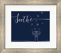 Framed Underlined Bath VII Navy