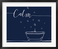 Framed Underlined Bath VI Navy