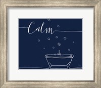 Framed Underlined Bath VI Navy