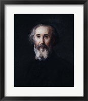 Framed Self Portrait of the artist Emmanuel Lansyer, 19th century