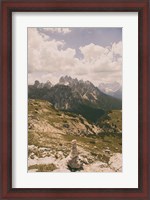 Framed Grassy Mountain Slopes