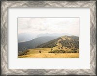 Framed Grassy Hills and Mountains