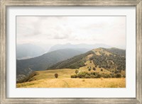 Framed Grassy Hills and Mountains