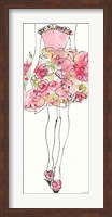 Framed Floral Fashion Shoulders I Pink
