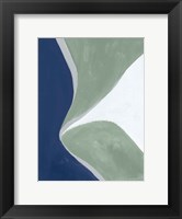Framed Blue Green Abstract III