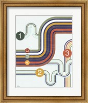 Framed Retro Subway I