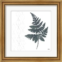 Framed 'Nordic Fern II' border=