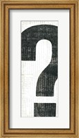 Framed Punctuated Black II