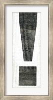 Framed Punctuated Black I