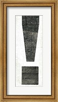 Framed Punctuated Black I