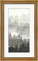 Framed Mountainscape Silver Panel II