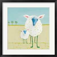 Framed Colorful Sheep