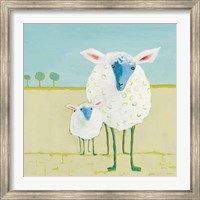 Framed Colorful Sheep
