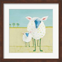 Framed Colorful Sheep