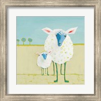 Framed Colorful Sheep