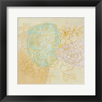 Framed Mid Mod Sophisticated Floral I