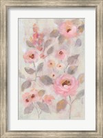 Framed Expressive Pink Flowers II