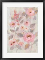 Expressive Pink Flowers II Framed Print