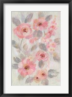 Expressive Pink Flowers I Framed Print