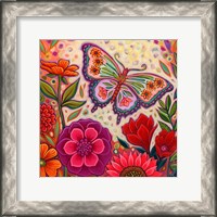 Framed Butterfly Floral