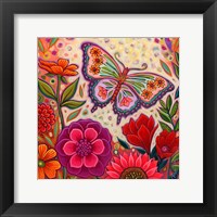 Framed Butterfly Floral