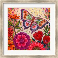 Framed Butterfly Floral