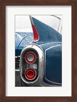 Framed 1960 Blue Cadillac
